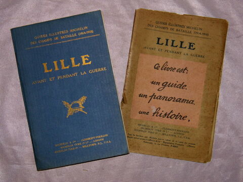 GUIDE MICHELIN 1919 LILLE WW1 GUERRE 14-18 20 Dunkerque (59)