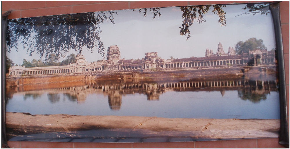 Tr&egrave;s grande photo du temple d&acute;Angkor au Cambodge - 75 cm Dcoration
