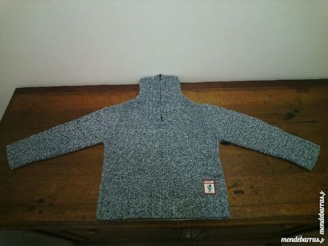 Pull de laine bleu chiné 5 ans Okaïdi 5 Reims (51)