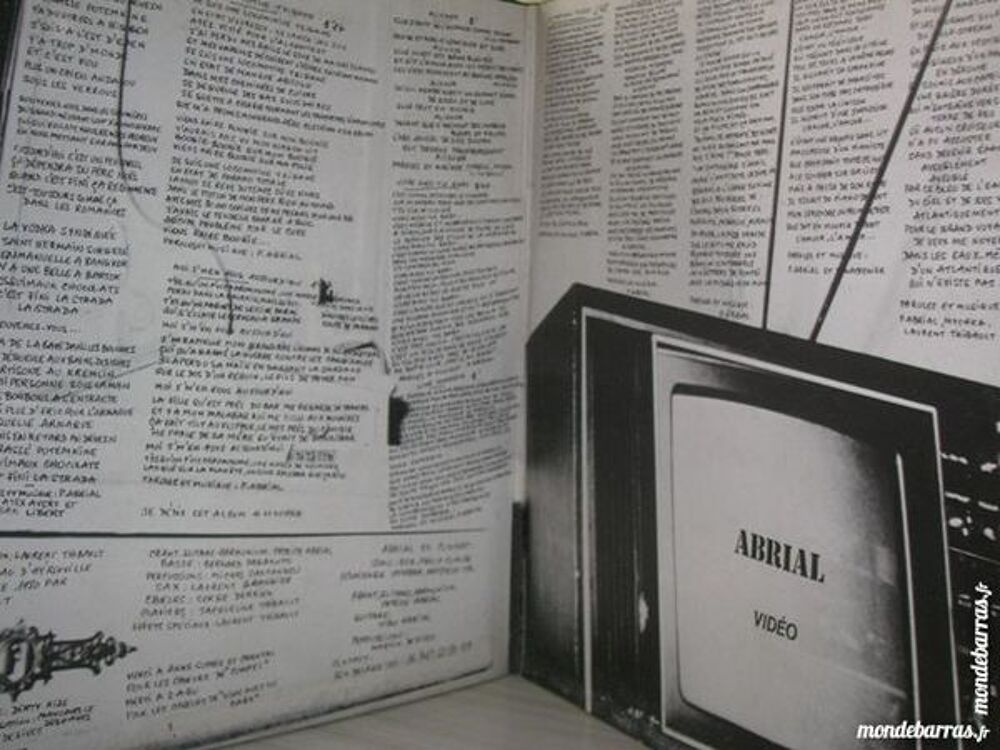 33 TOURS ABRIAL Vid&eacute;o CD et vinyles