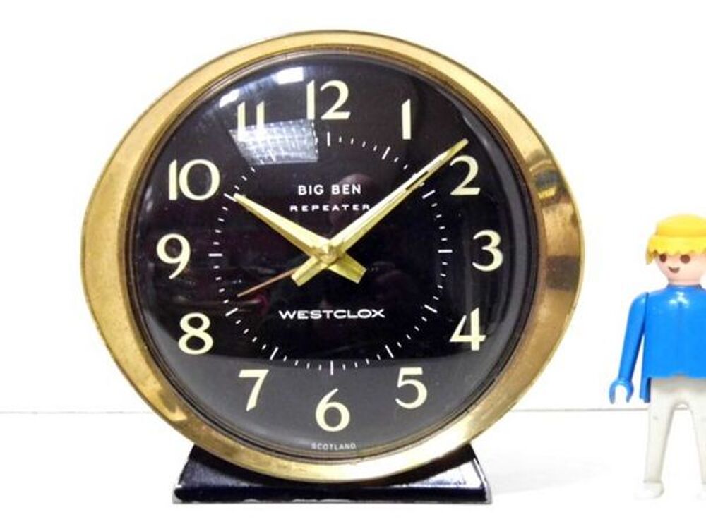 R&eacute;veil horloge pendule horlogerie vintage ann&eacute;e 60 Décoration