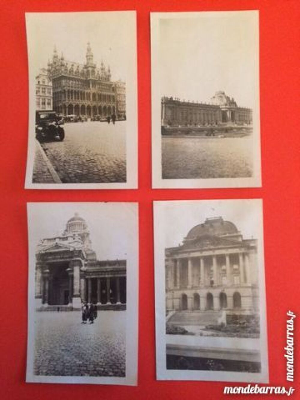 4 photos Anciennes Bruxelles 1924 