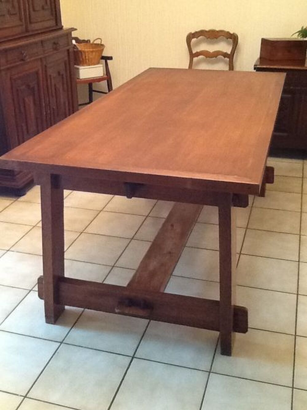 Table de ferme en ch&ecirc;ne Meubles