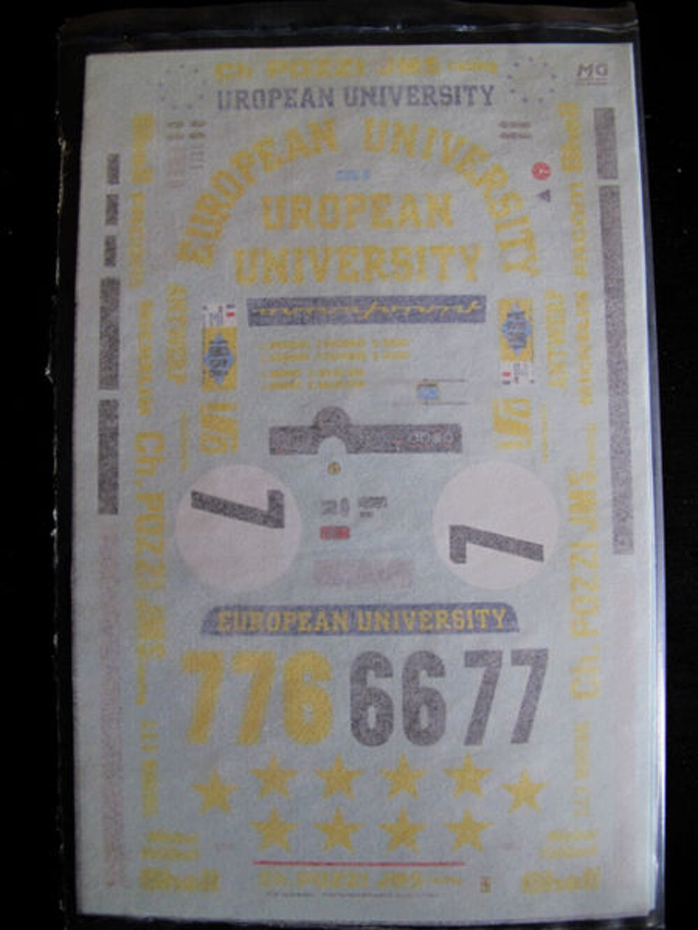 Ferrari 512BB LM 1/18 planche DECALS 2 