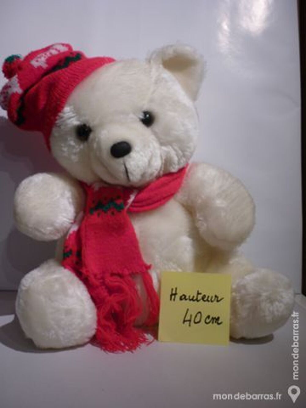OURS BLANC EN PELUCHE Jeux / jouets