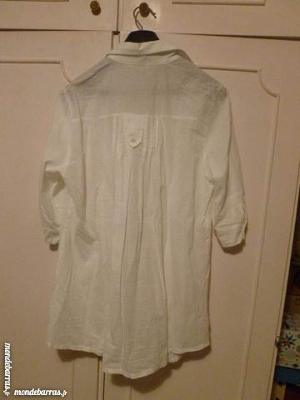 Tunique blanche manches 3/4 Vêtements