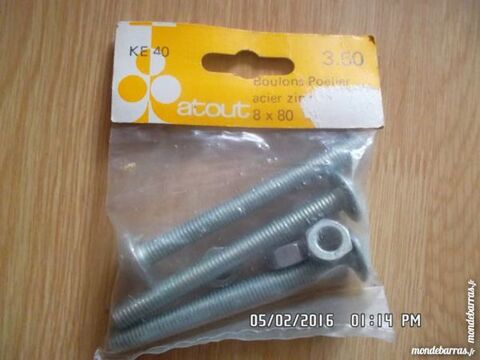 3 boulons POELIER 1 Chambly (60)