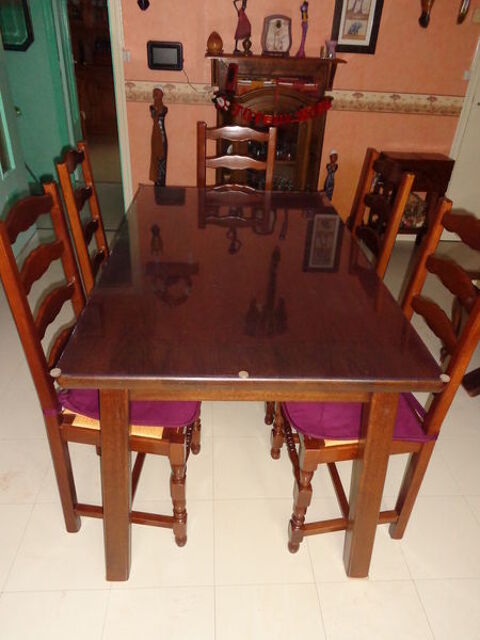 Table salle  manger avec 6 chaises plus plexiglas 200 Sainte-Savine (10)