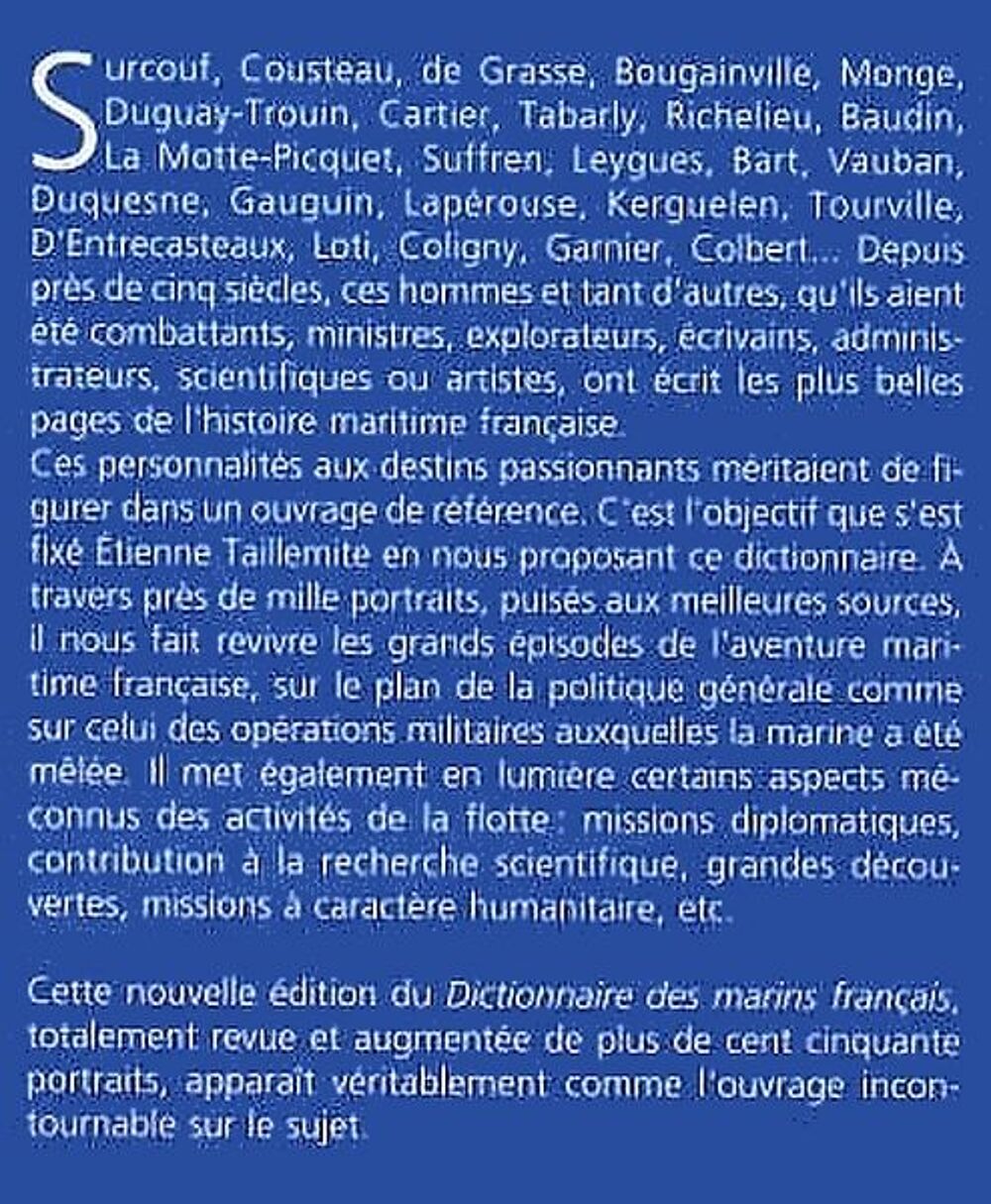 dictionnaire des marins fran&ccedil;ais / prixportcompris Livres et BD