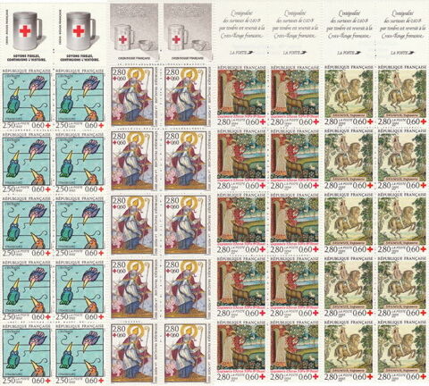 Timbres France NEUF Carnet CROIX ROUGE 1992  1995
4 Aubin (12)