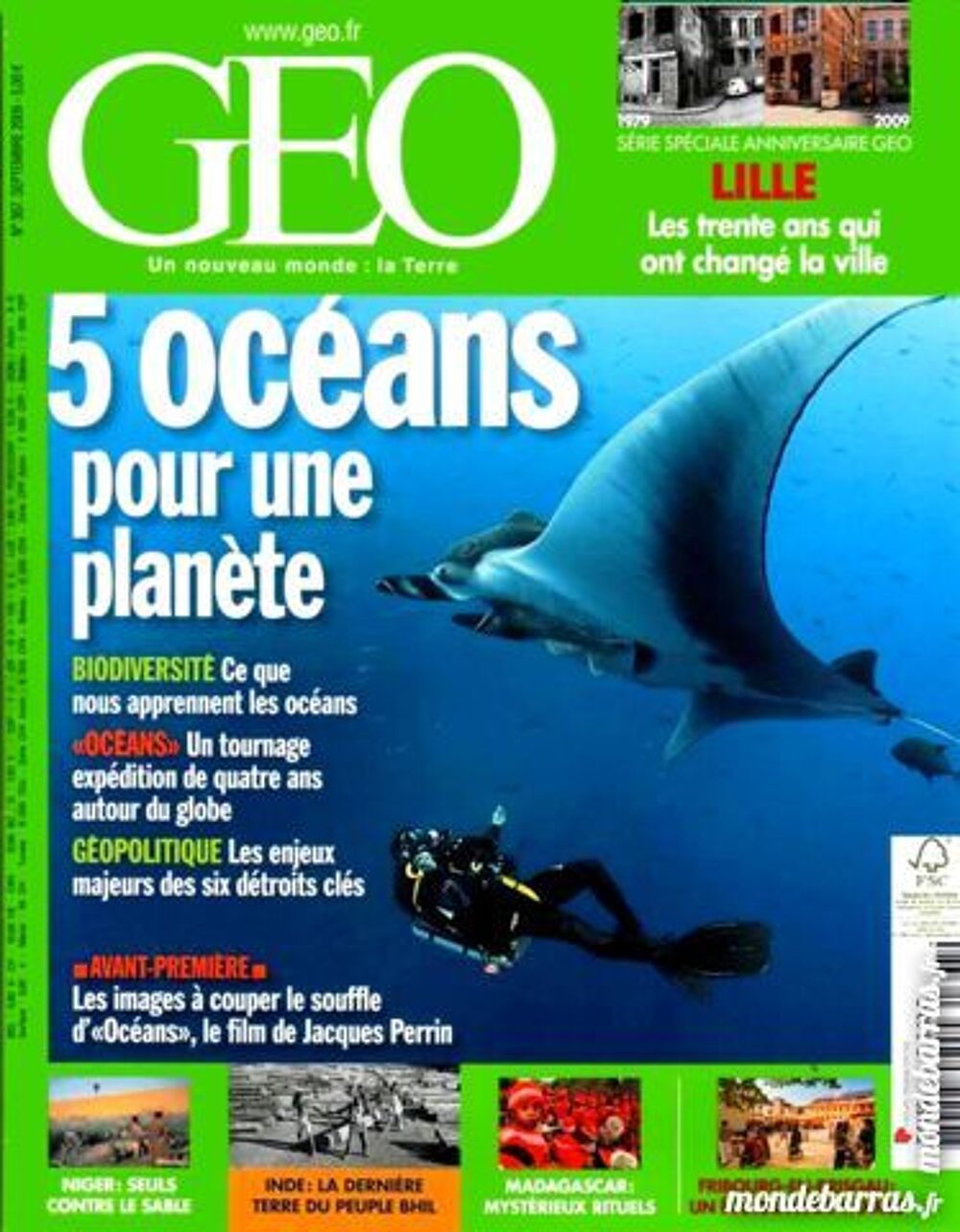 LE MONDE DES OCEANS - GEO / prixportcompris Livres et BD
