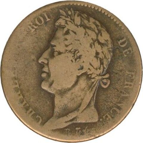 Charles X 10 centimes 1827H La Rochelle 40 Couzeix (87)