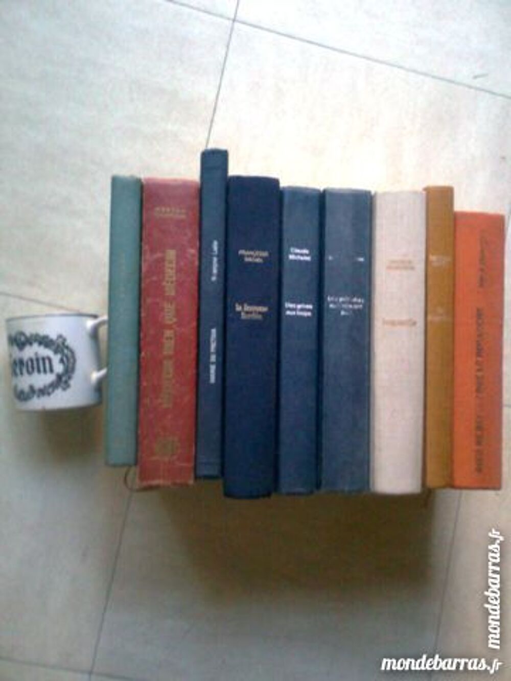 9 livres anciens reli&eacute;s - zoe Livres et BD