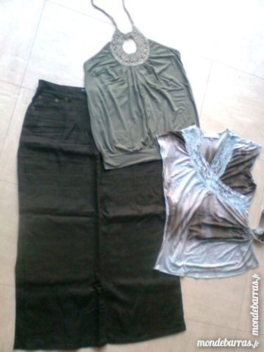 JUPE mi-longue, dos nu, t shirt - 34/36 - zoe Vêtements
