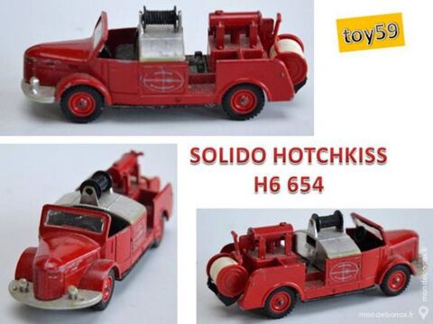 SOLIDO camion pompier HOTCHKISS 15 Mons-en-Barul (59)