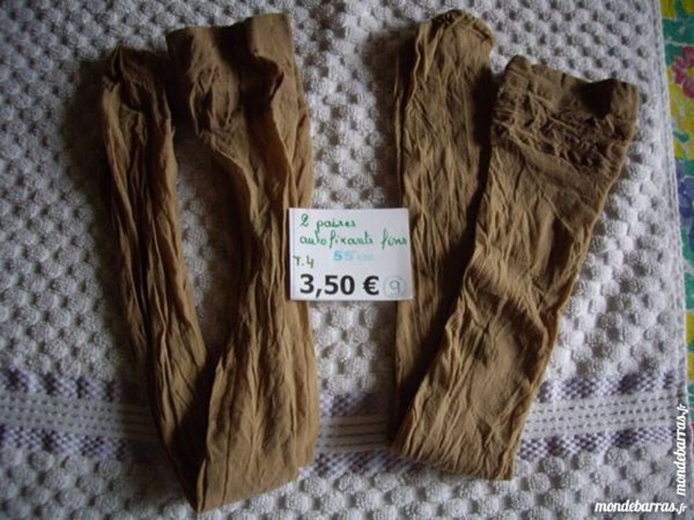 Lots de Paires de BAS AUTOFIXANTS FINS Taille 4 Vêtements