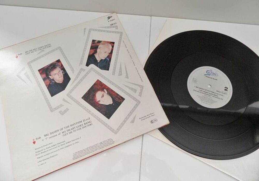 DISQUE PLATINE VINYLE VINTAGE DEAD OR ALIVE MAXI 45rpm CD et vinyles