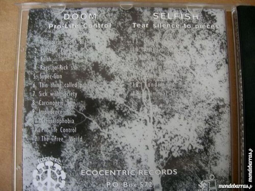 CD DOOM Selfish - Grincore CD et vinyles