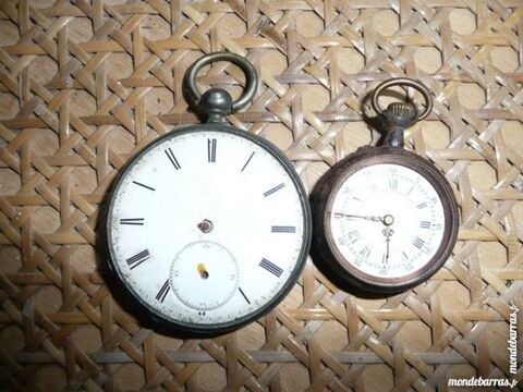 Lot de 2 montres gousset argent & acier a réparé 27 Bordeaux (33)
