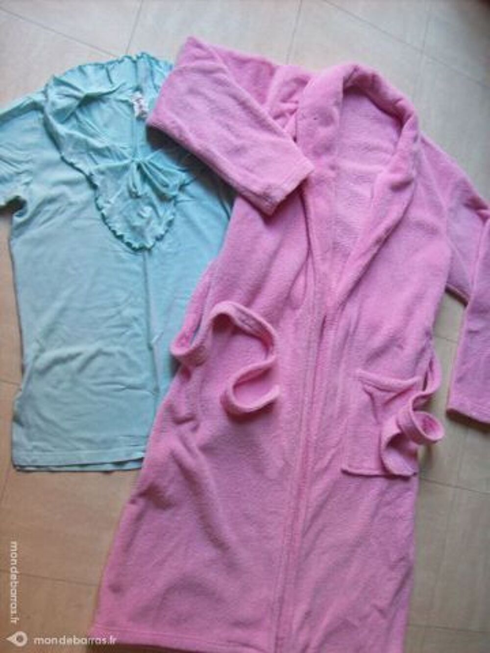 robe de chambre rose 42/44- zoe Vêtements