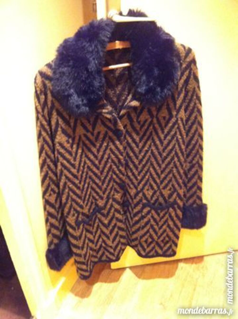 MANTEAU MARRON ET NOIR FEMME Vêtements