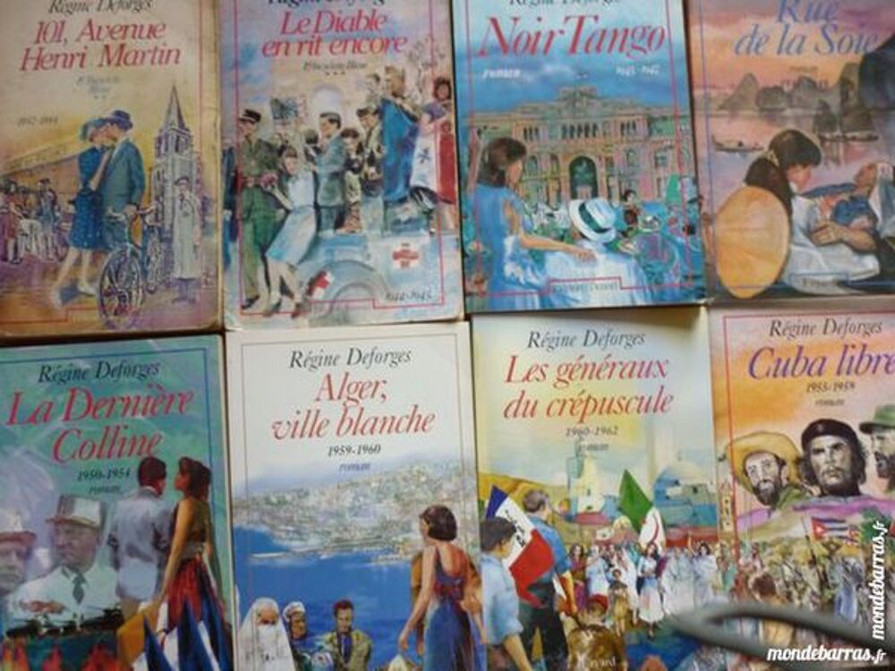 S&eacute;rie de 8 romans de R&eacute;gine Desforges Livres et BD