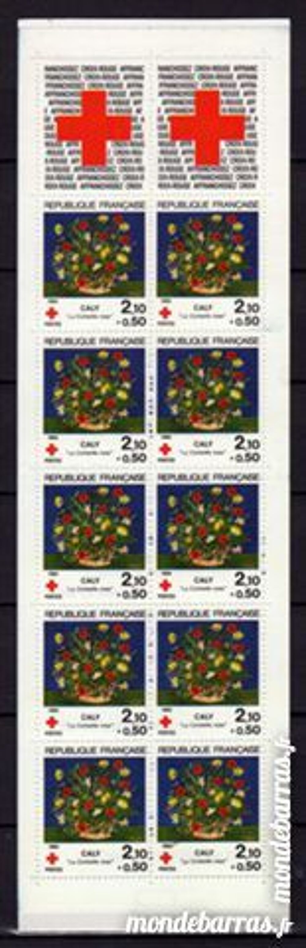 N&deg; 2033 - CARNET CROIX ROUGE 1984 