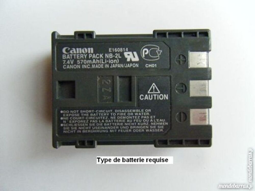 Chargeur pour batteries canon powershot Photos/Video/TV
