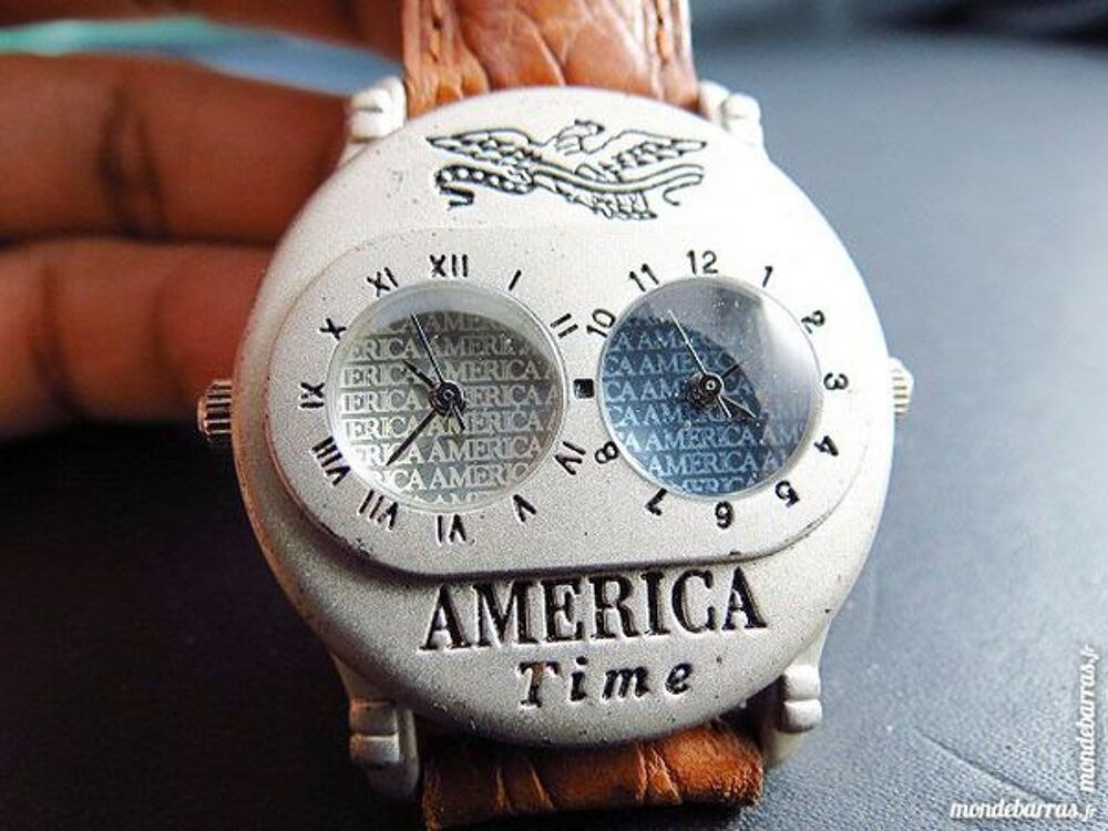 AMERICA TIME eagle double cadran montre homme DIV0 Bijoux et montres