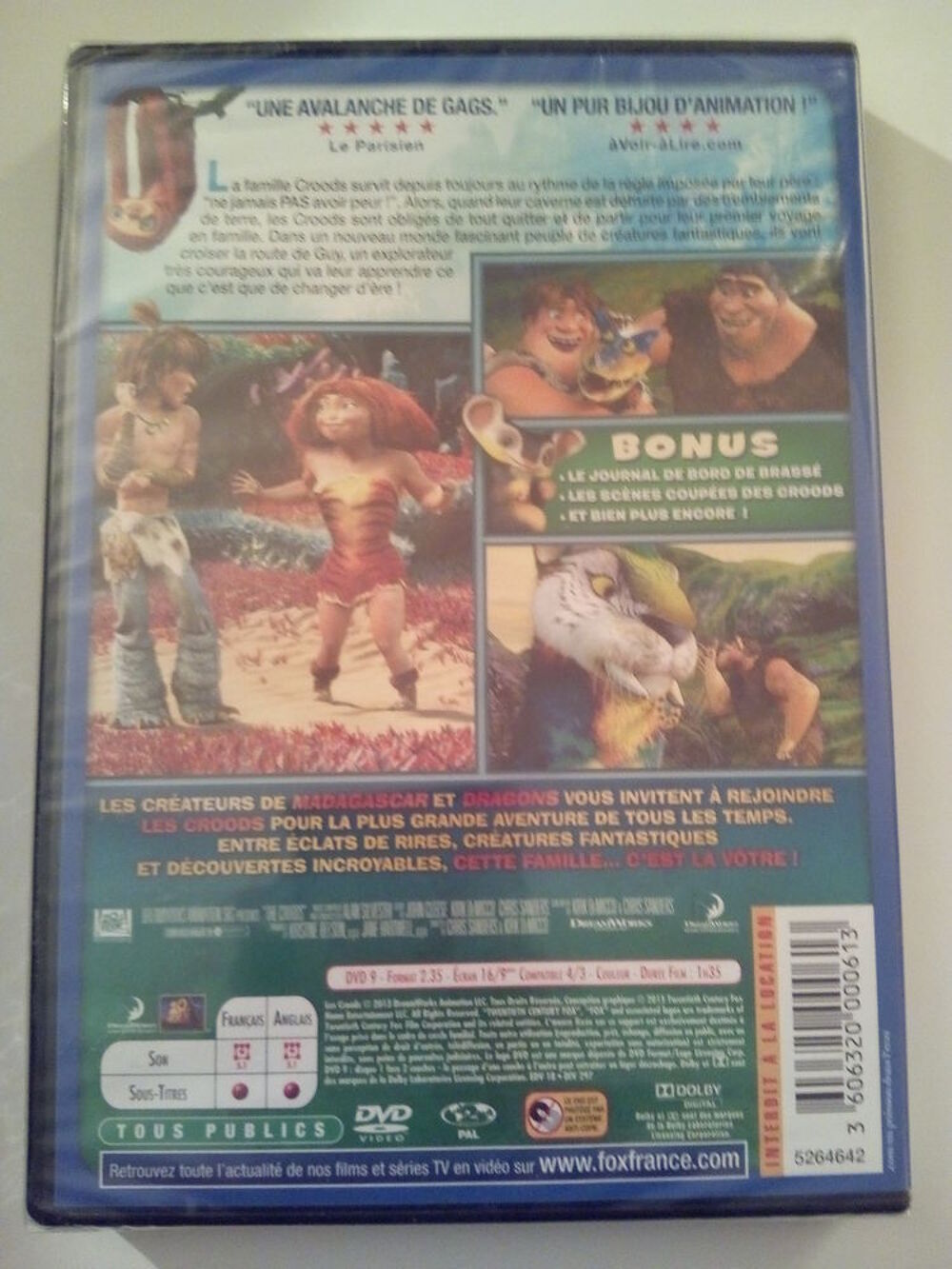 DVD " LES CROODS " DVD et blu-ray