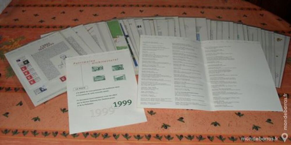 43 Documents Philat&eacute;liques Officiel 1999 
