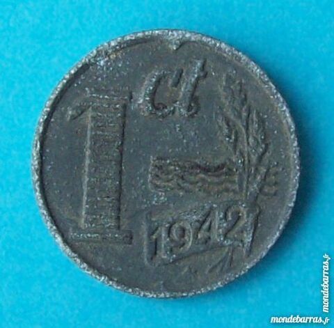 PICE DE MONNAIE 1 CENT 1942 PAYS-BAS  HOLLANDE NE 2 Wattignies (59)