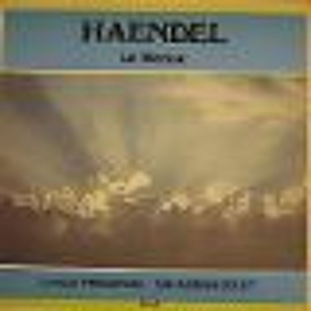 Haendel - Le messie - Int&eacute;grale CD et vinyles