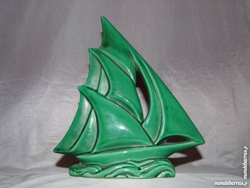 Bateau voilier faience souvenir de plage rosendael Décoration