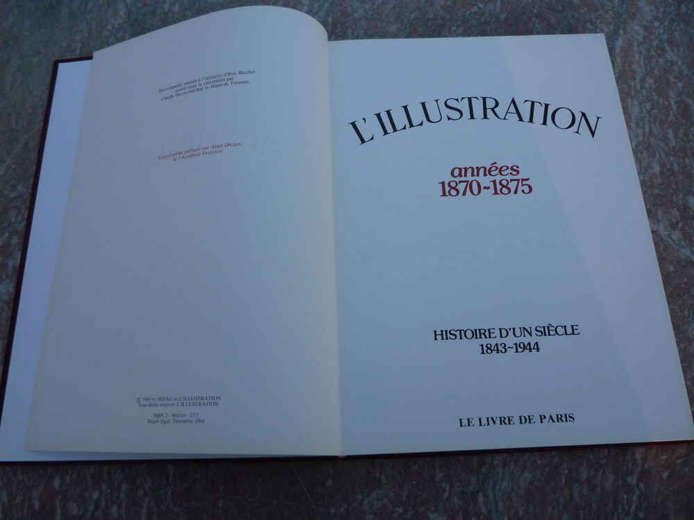 L'Illustration 16 volumes de 1843 &agrave; 1944 Livres et BD