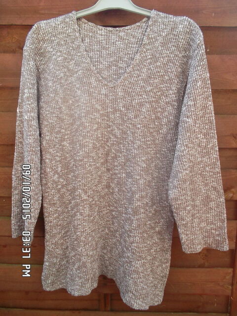 PULL MARRON CLAIR ET BLANC*JUSTE 3E*KIKI60230 3 Chambly (60)