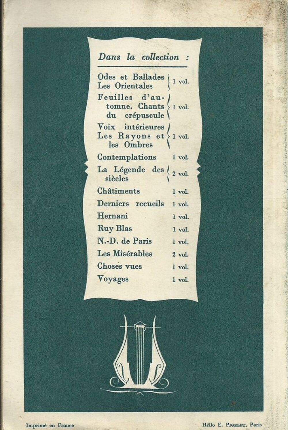 1 livre , la l&eacute;gende des si&egrave;cles v hugo 1950 Livres et BD