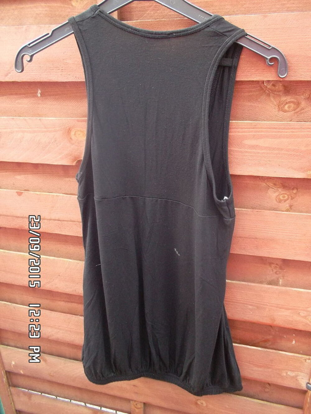 DEBARDEUR TUNIQUE NOIR T36*JUSTE 1E*KIKI60230 Vêtements