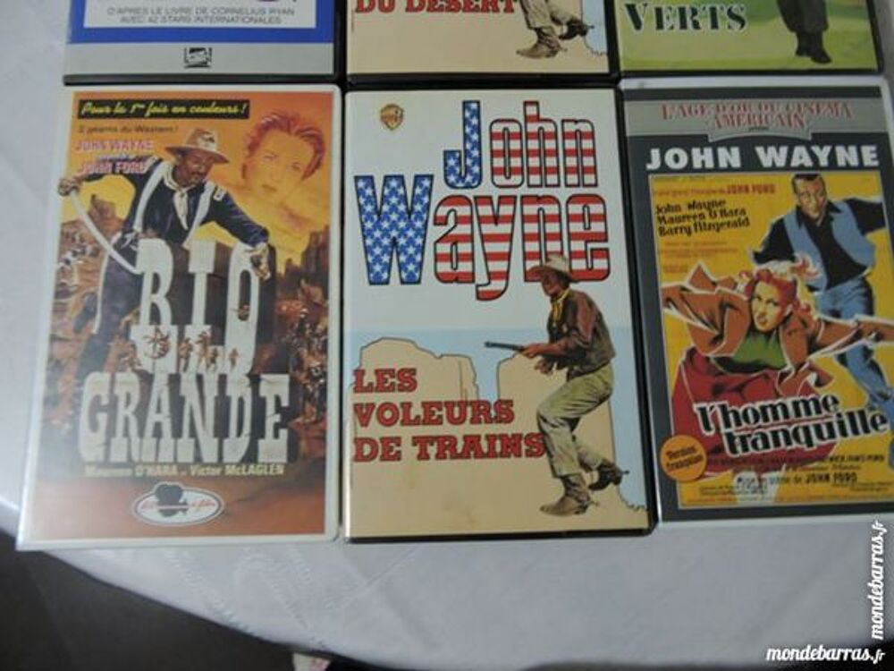 Cassettes VHS John Wayne DVD et blu-ray