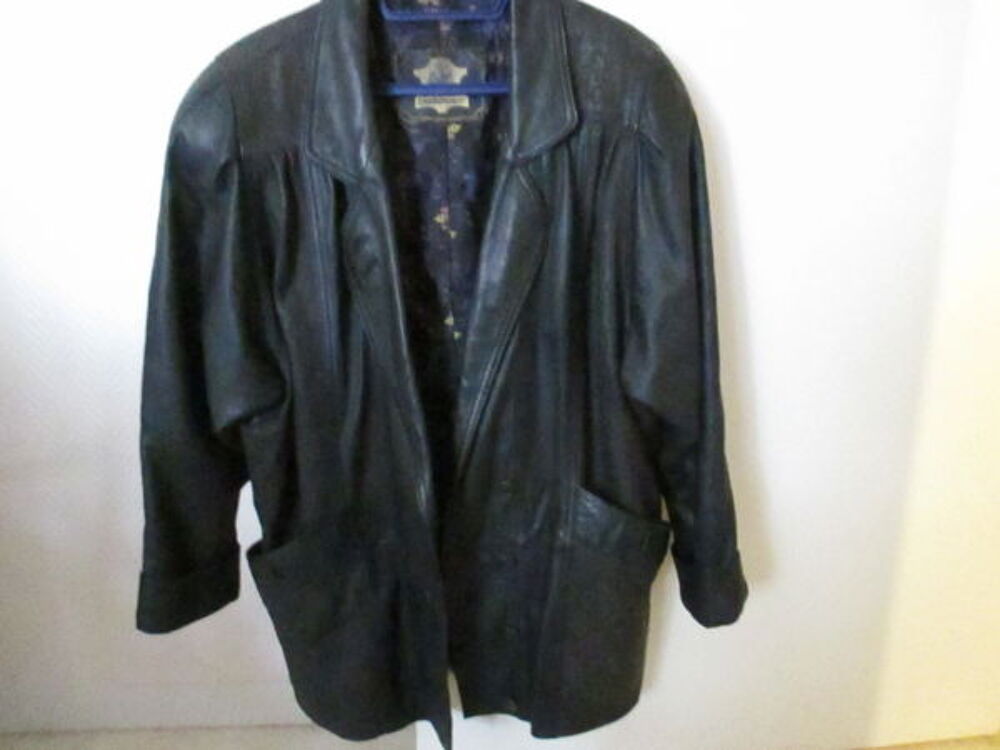 VESTE en CUIR femme Taille 38/40 Vêtements
