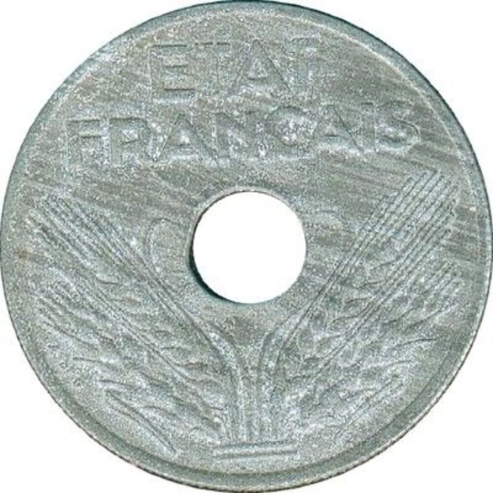 &Eacute;tat fran&ccedil;ais 20 centimes 1944 