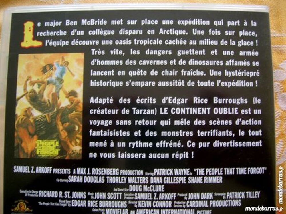 DVD LE CONTINENT OUBLIE - Film Fantastique DVD et blu-ray