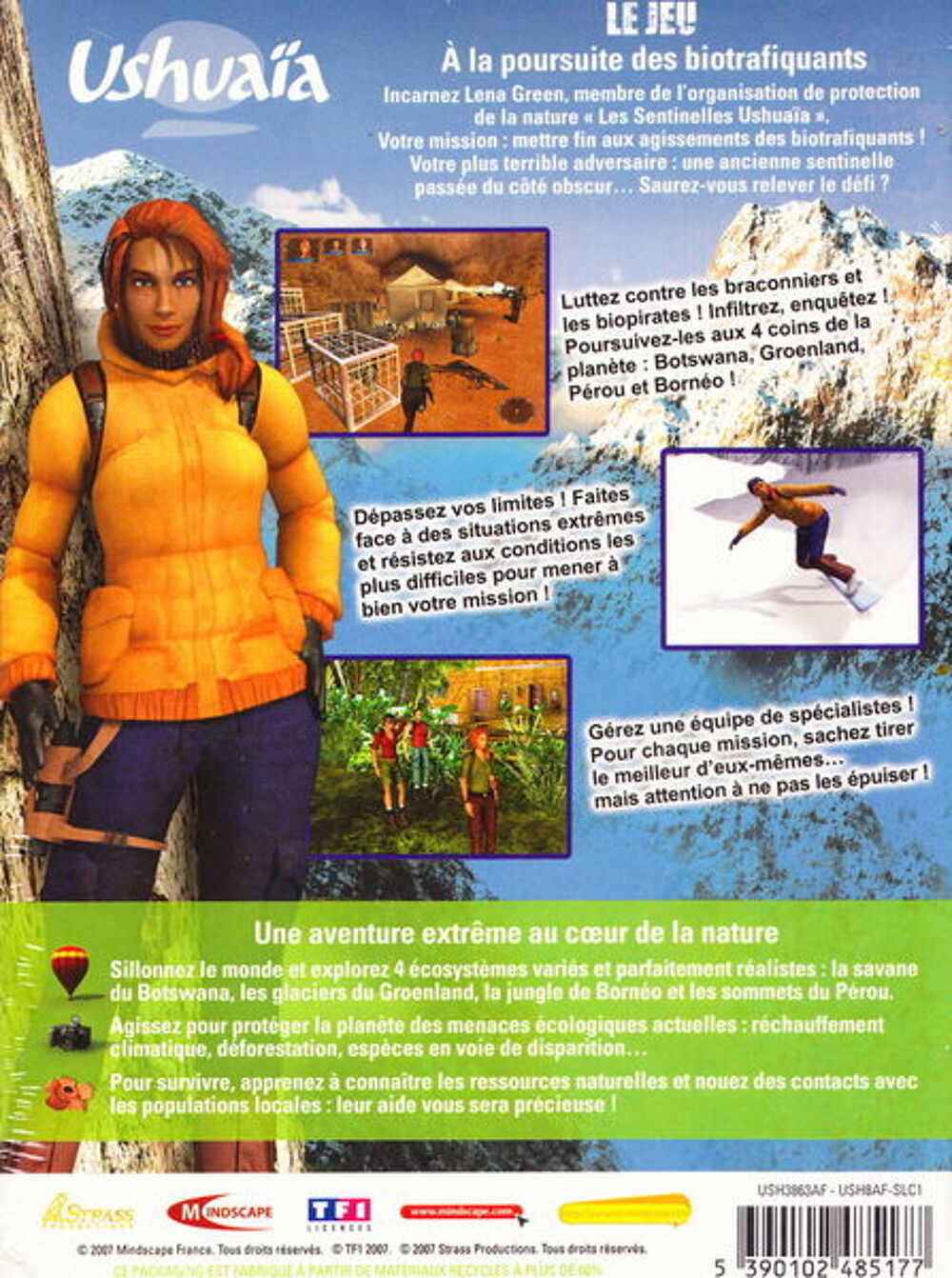 jeuPC Ushuaia Le jeu, A la poursuite des biotrafiquantsNEUF
Consoles et jeux vidéos