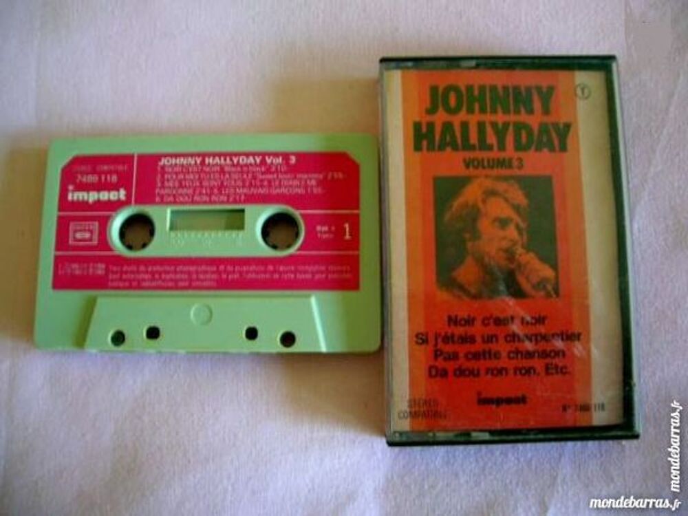 K7 JOHNNY HALLYDAY Volume 3 - IMPACT ORIGINALE CD et vinyles