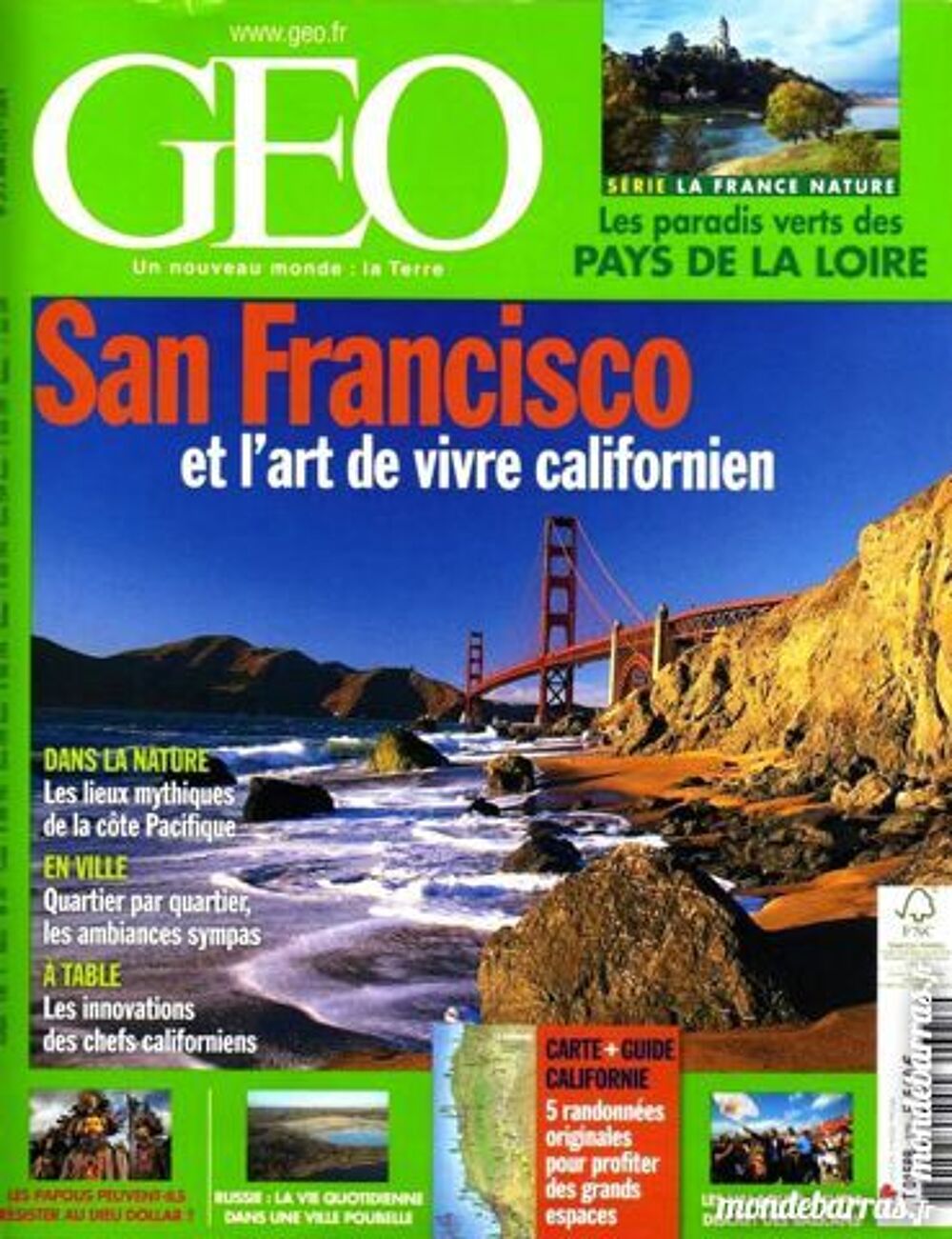 SAN FRANCISCO - g&eacute;o - CALIFORNIE Livres et BD