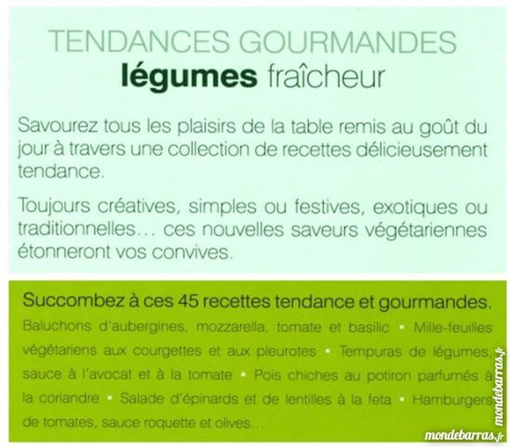 CUISINE - l&eacute;gumes fra&icirc;cheur Livres et BD