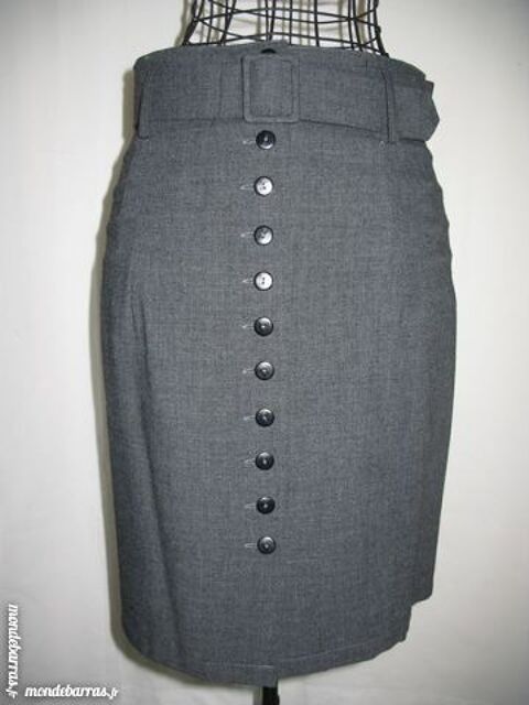 Jupe courte gris anthracite - T40 6 Antony (92)