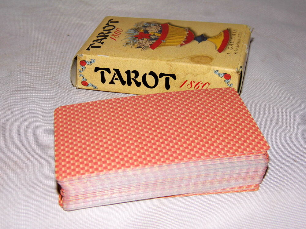 JEU DE TAROT 1860 GAUDAIS NAIPES HERACLIO FOURNIER CARTOMANCIE ESOTERISME 78 CARTES 