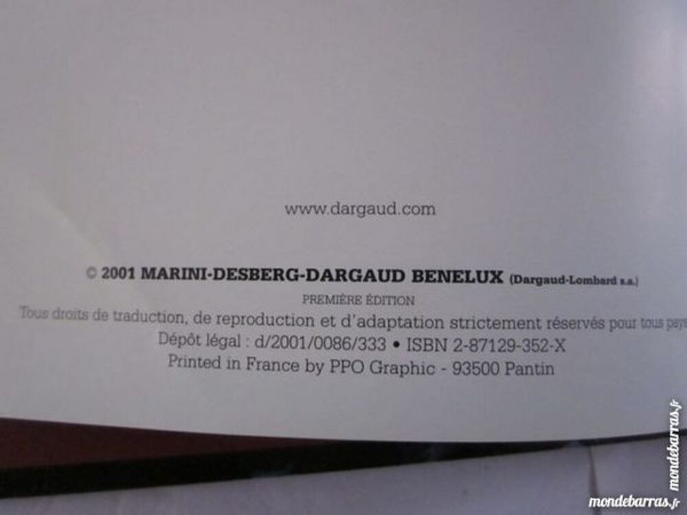 BD E O LE SCORPION N&deg; 2 LE SECRET DU PAPE Livres et BD