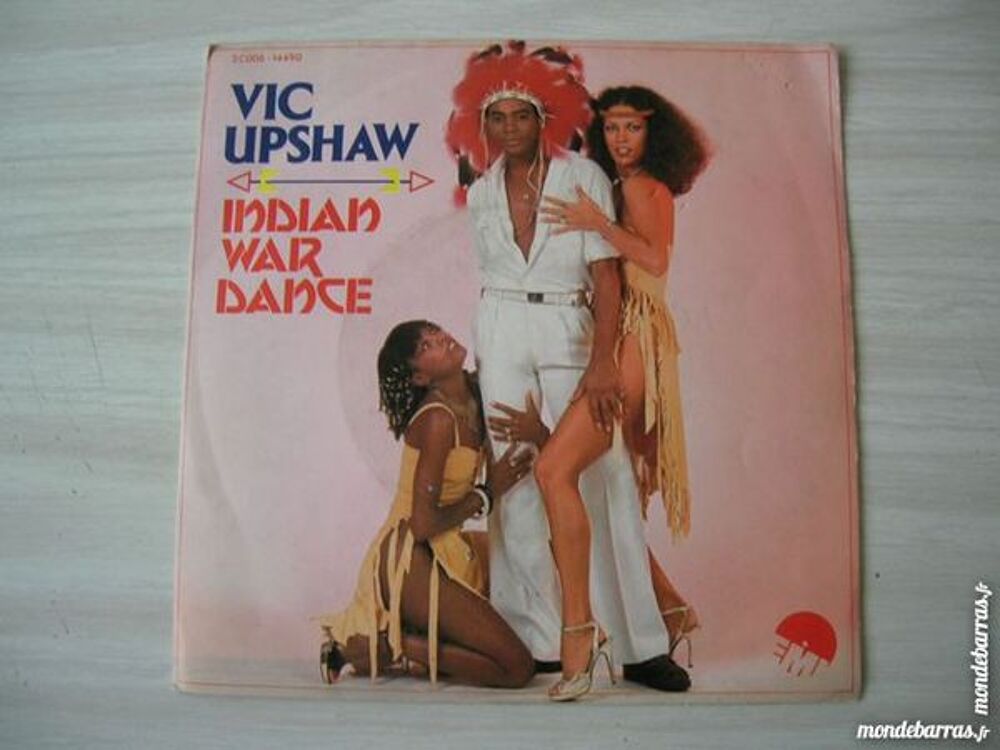 45 TOURS de VIC UPSHAW Indian war dance - RARE CD et vinyles